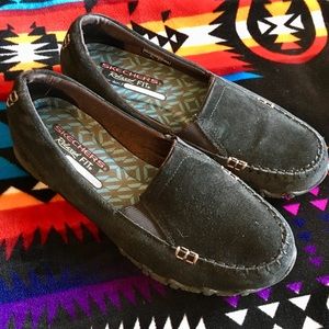 Skechers | Black Memory Foam Loafers Size 7